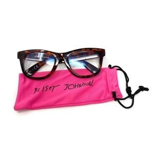 🐢Betsey Johnson Blue Light Glasses Tortoise Shell